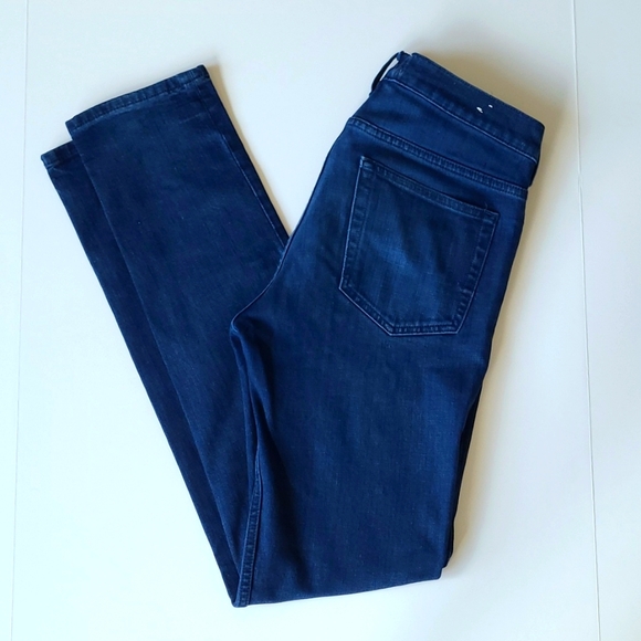 ACNE STUDIOS Indigo Denim Regular Fit Mid Rise JEANS - Picture 2 of 4